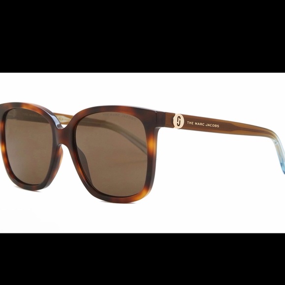 Marc Jacobs Tortoise Cat-Eye Sunglasses with Brown Gradient Lenses - Picture 3 of 3